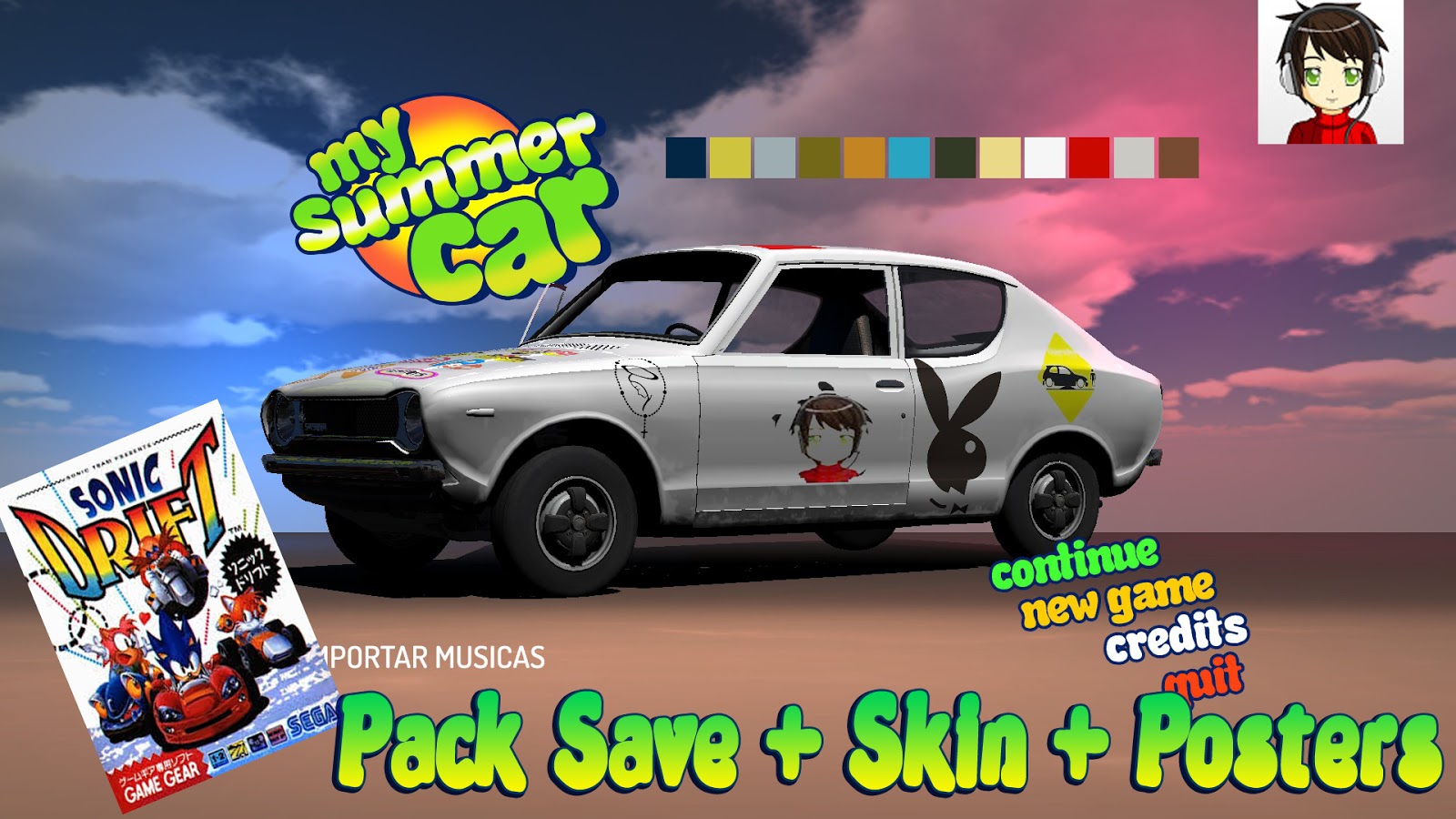 My Summer Car Brasil: [Save + Skin] Pack Jepeto Games - Save, Skin